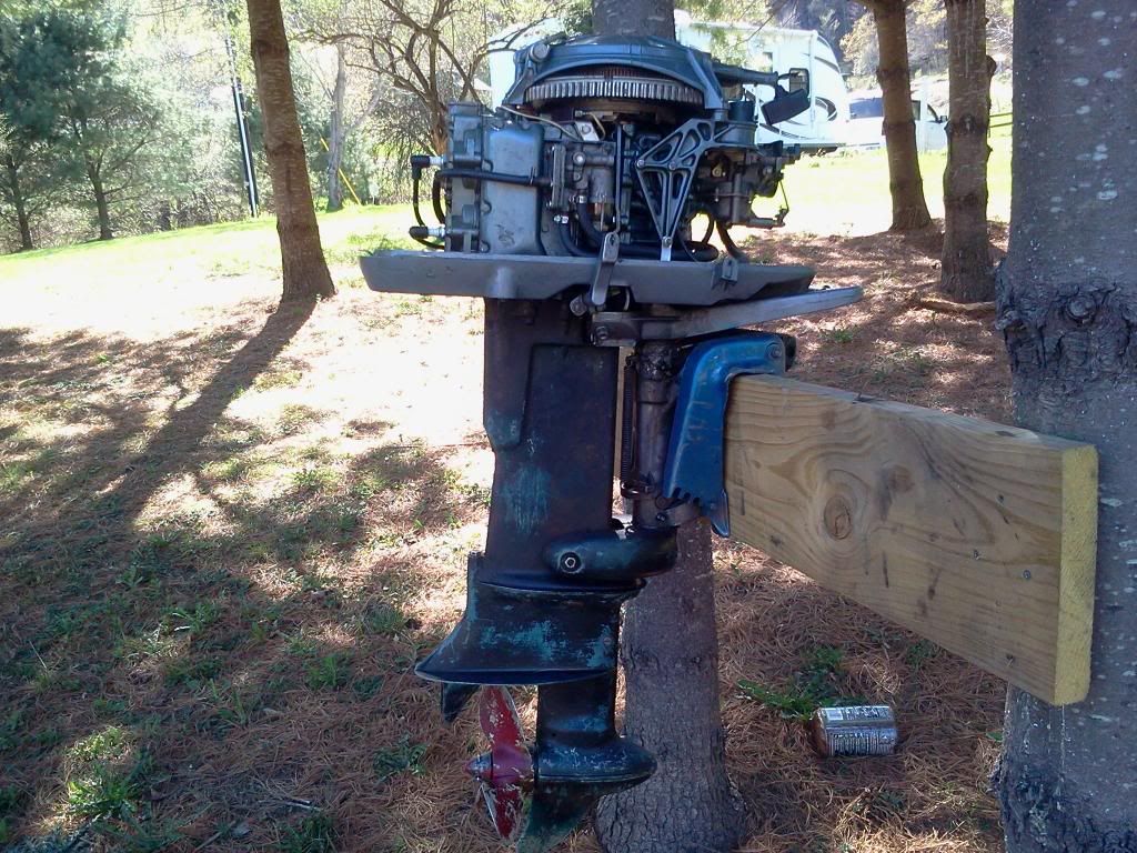 New to me 28hp evinrude speeditwin not spitting water Boating Forum